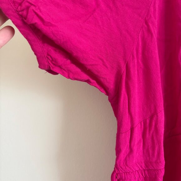 Ingrid by Isabel Maternity Short Sleeve V-Neck Midi Dress Pink Women’s Size M - Picture 6 of 9